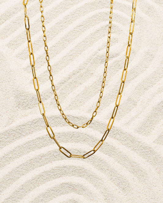 Collier à charms personnalisable doré ☀️